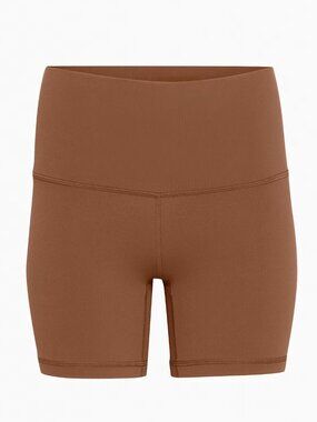 TnAction Women's TnaLIFE™ Cheeky Hi-Rise 5" Short Cognac Size M